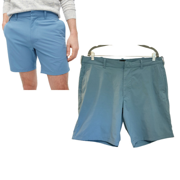 J. Crew Other - J. Crew Stretch Re-Imagined Chino Shorts Classic Fit Casual Zip-Fly Blue 36x9